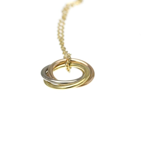 CARTIER 18k Gold Trinity Charm Bracelet - Picture 5 of 10